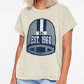Dallas Throwback Football Helmet T-Shirt - Graphic Print for Adults - T-Shirt, Sweatshirt, Hoodie