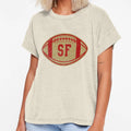 San Francisco Throwback Football T-Shirt - Streetwear Style for Adults - T-Shirt, Sweatshirt, Hoodie