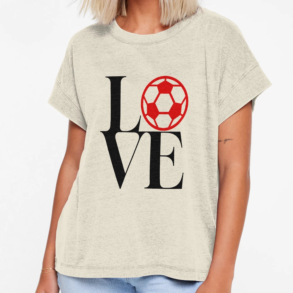 Love Football Black T-Shirt - Novelty Apparel Men Women - T-Shirt, Sweatshirt, Hoodie