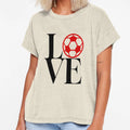 Love Football Black T-Shirt - Novelty Apparel Men Women - T-Shirt, Sweatshirt, Hoodie
