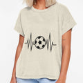 Football Is Life Heartbeat T-Shirt - Unique Graphic for Adults - T-Shirt, Sweatshirt, Hoodie