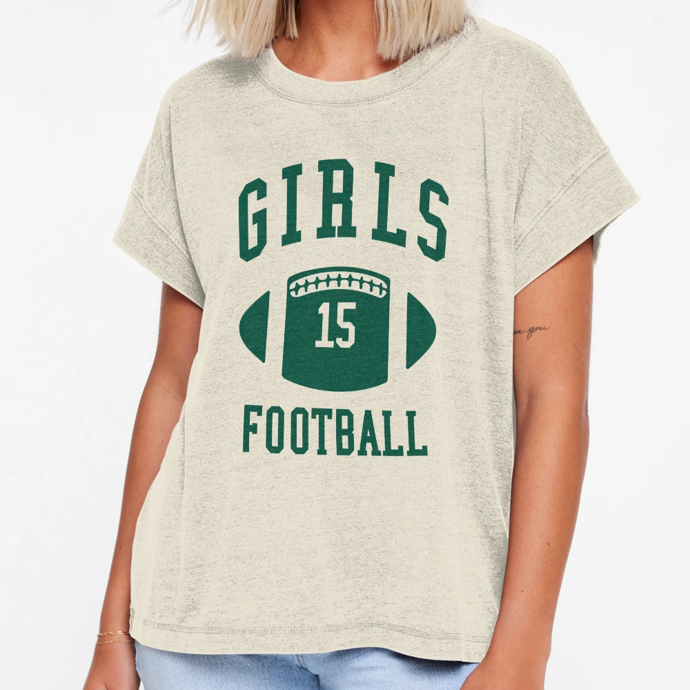 Football Rachel Green 15 Ball Varsity T-Shirt - Aesthetic Graphic Unisex - T-Shirt, Sweatshirt, Hoodie
