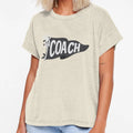 Coach Pennant Flag Black T-Shirt - Unique Graphic for Adults - T-Shirt, Sweatshirt, Hoodie