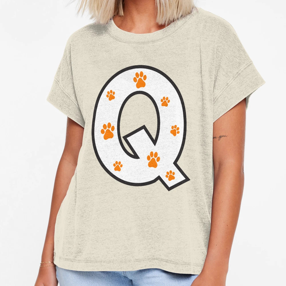 Paw Alphabet T-Shirt - Minimalist Print for Adults - T-Shirt, Sweatshirt, Hoodie