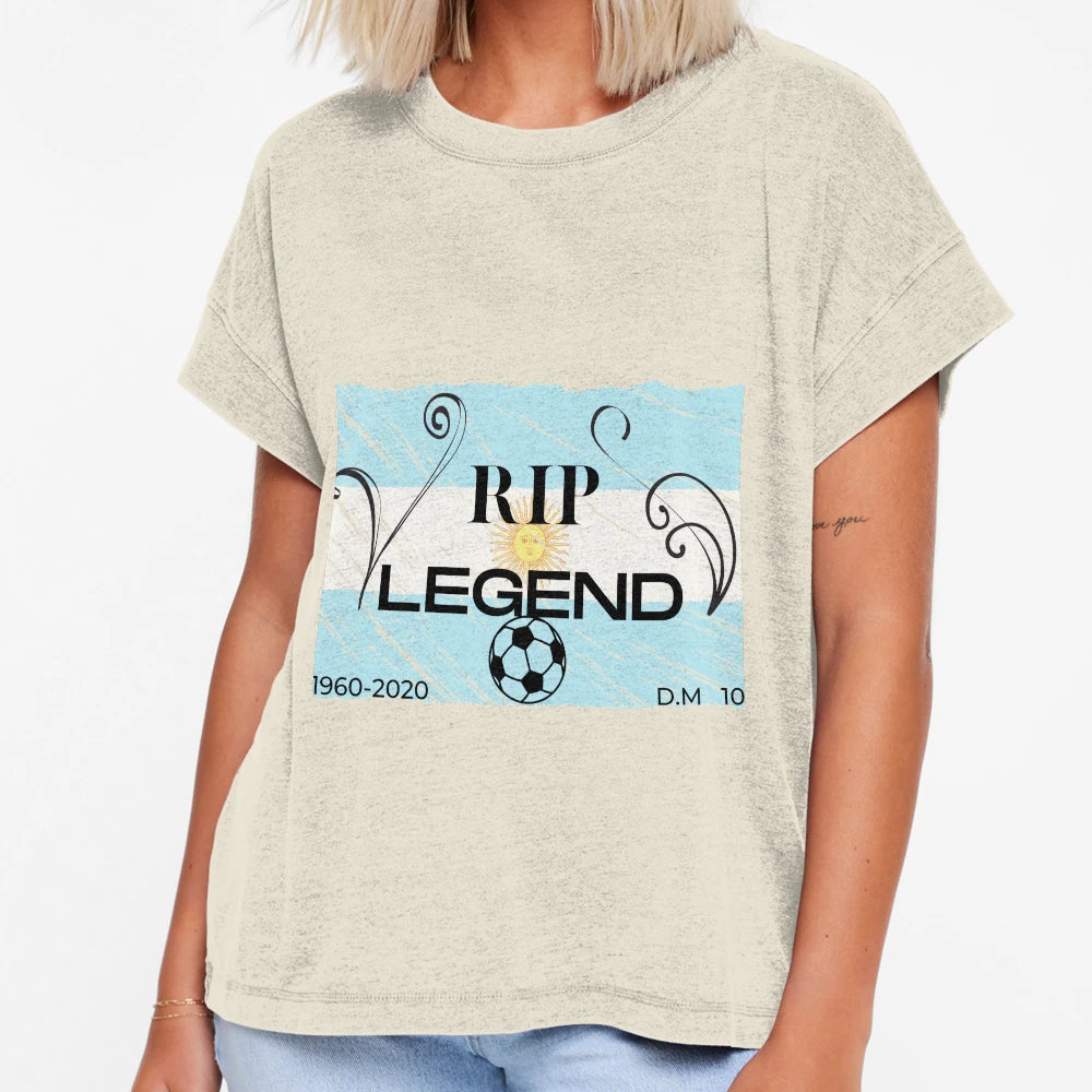 Rip Football Legend Argentin Diego T-Shirt - Minimalist Print Men Women - T-Shirt, Sweatshirt, Hoodie