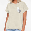 Q Botanical Monogram Peony Snake T-Shirt - Casual Everyday Wear Men Women - T-Shirt, Sweatshirt, Hoodie