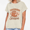 Touchdown Season Football Aesthetic Bow T-Shirt - Minimalist Print Unisex - T-Shirt, Sweatshirt, Hoodie