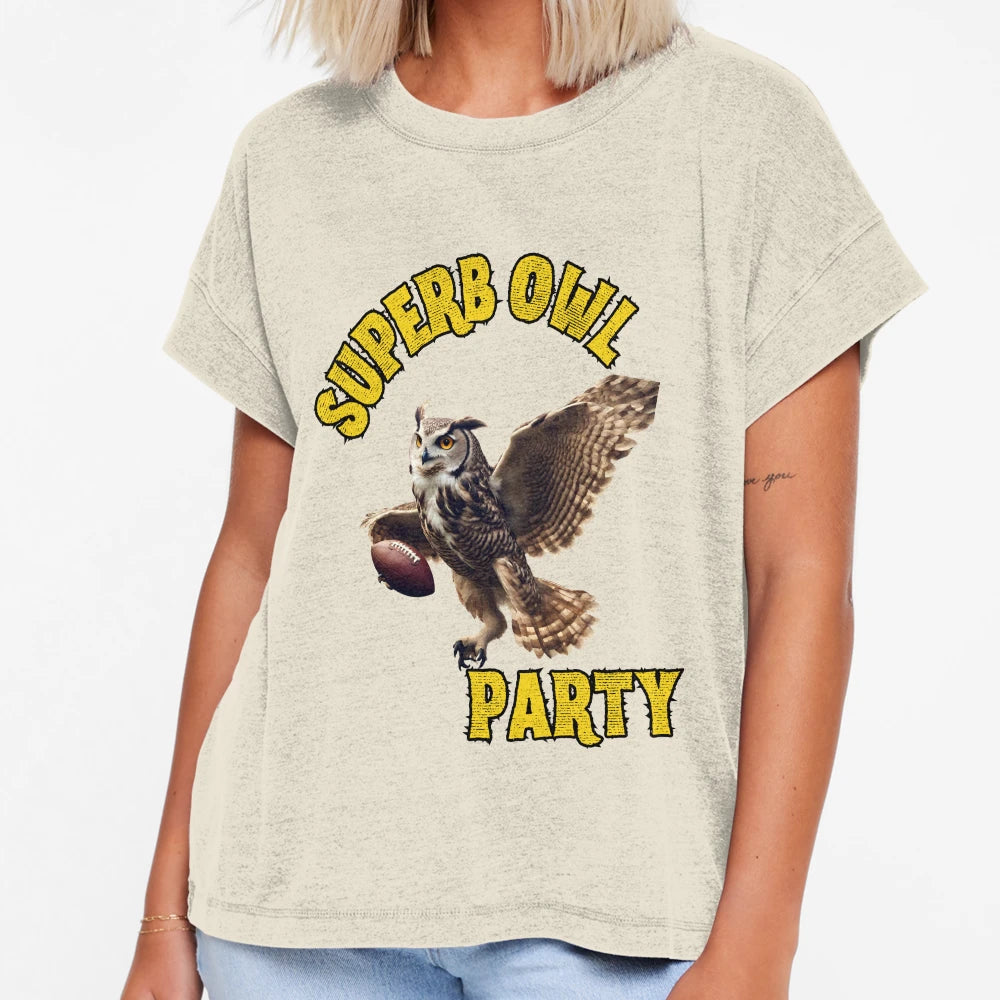 Superb Owl Party And T-Shirt - Minimalist Print Unisex - T-Shirt, Sweatshirt, Hoodie