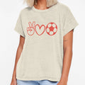 Soccer Heartbeat Funny Sports Football T-Shirt - Minimalist Print Unisex - T-Shirt, Sweatshirt, Hoodie