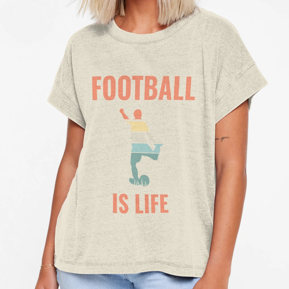 Football Is Life Football T-Shirt - Fun Novelty Design for Adults - T-Shirt, Sweatshirt, Hoodie