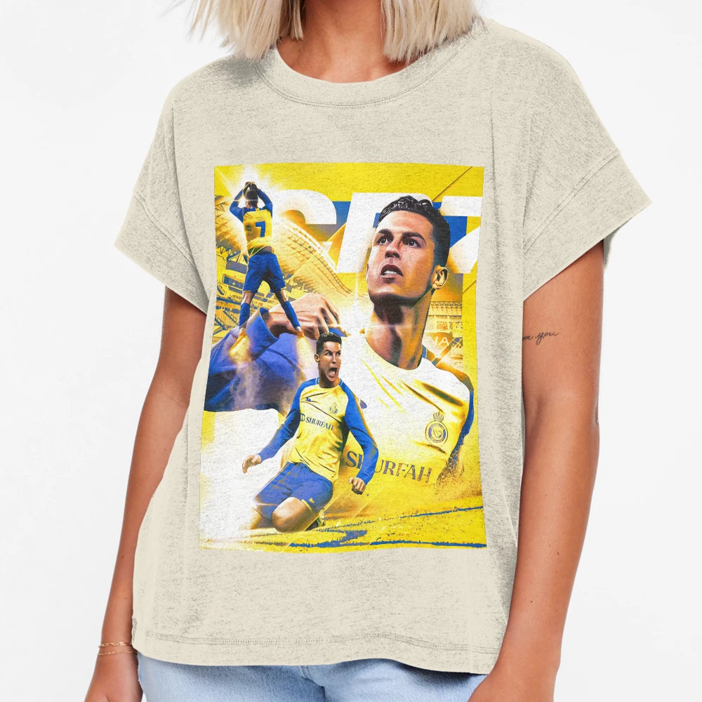Cr7 Al Nassr T-Shirt - Custom Art Print Unisex - T-Shirt, Sweatshirt, Hoodie