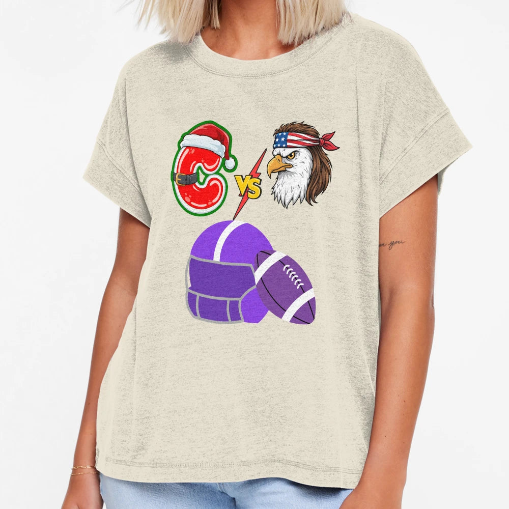Epic Football Matchup Player Art Bold T-Shirt - Trendy Graphic for Adults - T-Shirt, Sweatshirt, Hoodie