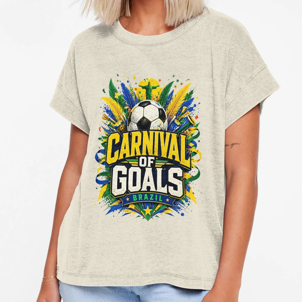 Carnival Goals Brazil World Cup 2026 T-Shirt - Graphic Print Unisex - T-Shirt, Sweatshirt, Hoodie