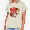 Football Mom Red Coquette Bows T-Shirt - Casual Everyday Wear Men Women - T-Shirt, Sweatshirt, Hoodie
