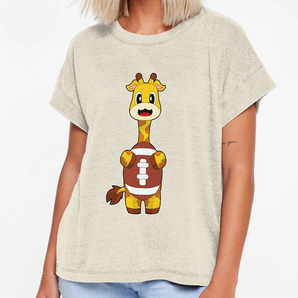 Giraffe American Football Sports T-Shirt - Casual Everyday Wear Unisex - T-Shirt, Sweatshirt, Hoodie