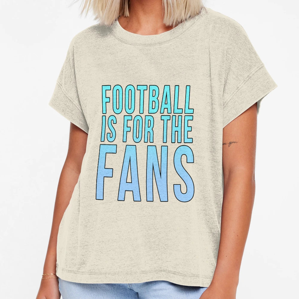 Football Is Fans Blue T-Shirt - Minimalist Print Unisex - T-Shirt, Sweatshirt, Hoodie