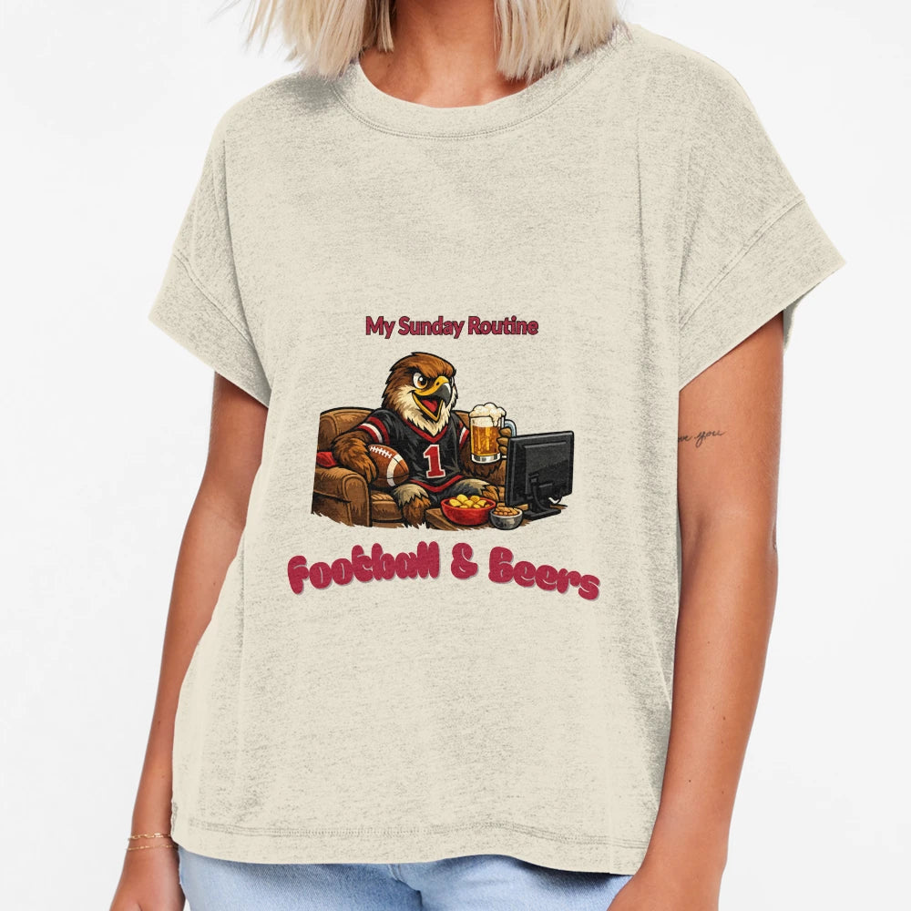 Atlanta Falcons Sunday Routine T-Shirt - Minimalist Print Men Women - T-Shirt, Sweatshirt, Hoodie