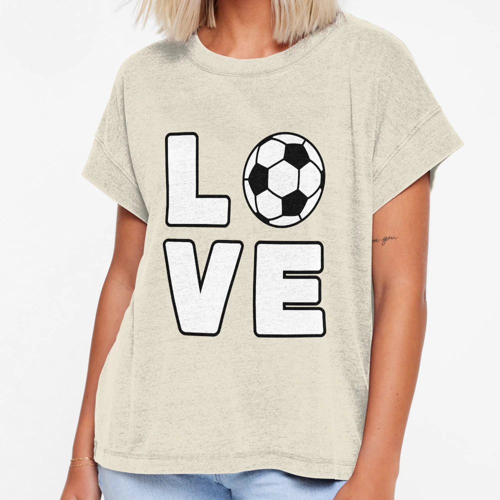Love Soccer T-Shirt - Custom Art Print for Adults - T-Shirt, Sweatshirt, Hoodie