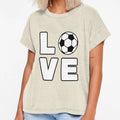Love Soccer T-Shirt - Custom Art Print for Adults - T-Shirt, Sweatshirt, Hoodie