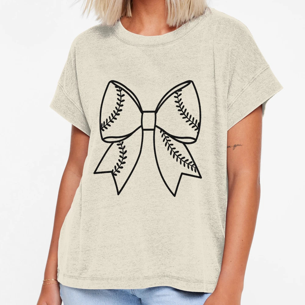 Black Bow Elegant Minimal Ribbon T-Shirt - Aesthetic Graphic for Adults - T-Shirt, Sweatshirt, Hoodie