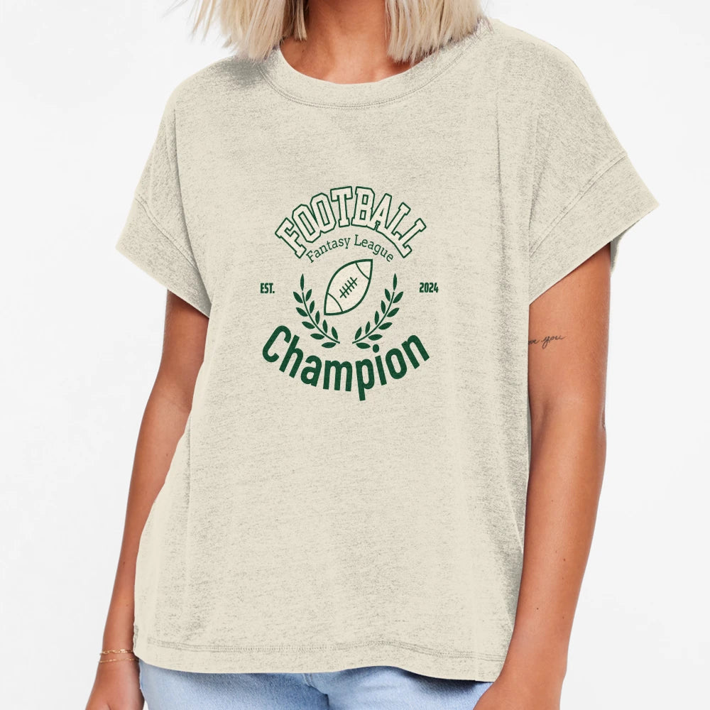 Fantasy Football League Champion T-Shirt - Casual Everyday Wear Men Women - T-Shirt, Sweatshirt, Hoodie