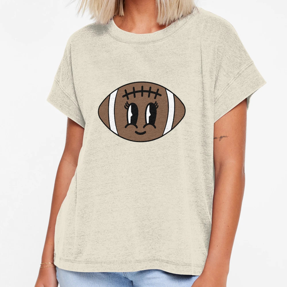 Happy Face American Football T-Shirt - Custom Art Print for Adults - T-Shirt, Sweatshirt, Hoodie