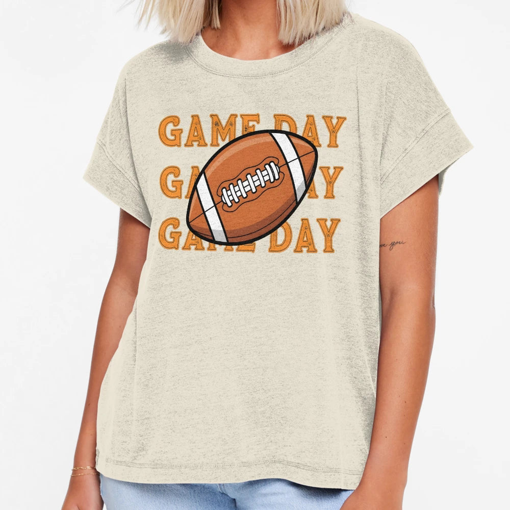 Game Day Football Bold Sports Fan T-Shirt - Minimalist Print for Adults - T-Shirt, Sweatshirt, Hoodie