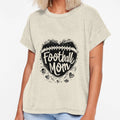 Football Mom Heart Black And White T-Shirt - Minimalist Print Men Women - T-Shirt, Sweatshirt, Hoodie