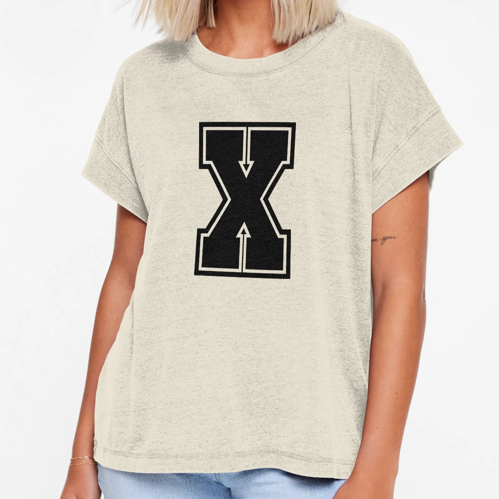 Letter X T-Shirt - Graphic Print for Adults - T-Shirt, Sweatshirt, Hoodie