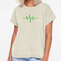 Heartbeat Pulse Green Vegan Frequency T-Shirt - Streetwear Style Men Women - T-Shirt, Sweatshirt, Hoodie