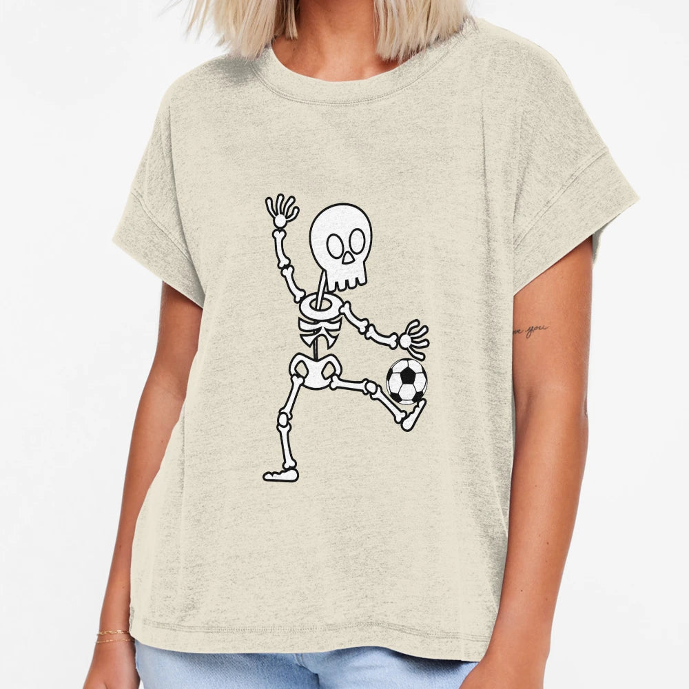 Skeleton Soccer Player Funny Halloween T-Shirt - Novelty Apparel Unisex - T-Shirt, Sweatshirt, Hoodie