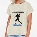 Quarterback Security Blue T-Shirt - Novelty Apparel Unisex - T-Shirt, Sweatshirt, Hoodie