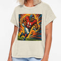Football Player Comics Stylcartoone T-Shirt - Minimalist Print for Adults - T-Shirt, Sweatshirt, Hoodie