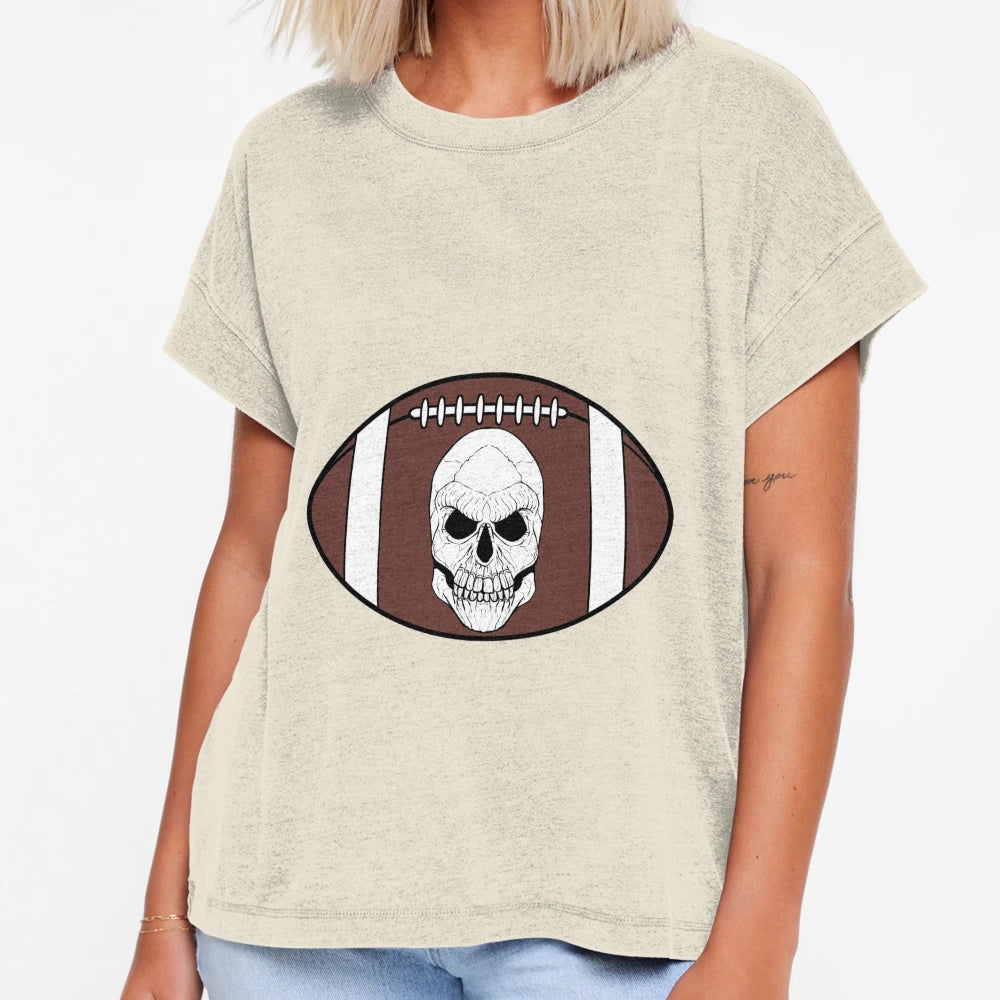 Football Jolly Roger Purple T-Shirt - Minimalist Print Unisex - T-Shirt, Sweatshirt, Hoodie