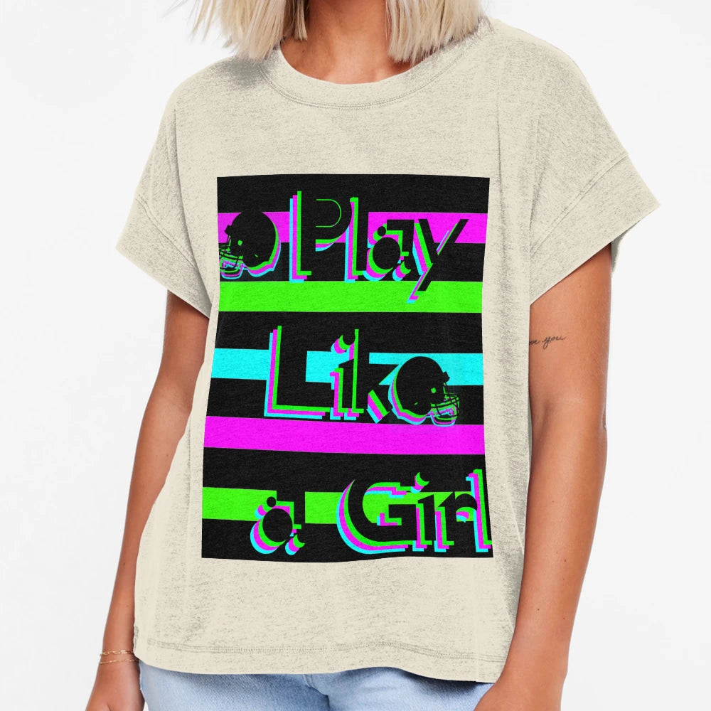 Sarah Fuller Play Like T-Shirt - Fun Novelty Design Men Women - T-Shirt, Sweatshirt, Hoodie