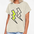 Lightning Bolt Pattern T-Shirt - Graphic Print Unisex - T-Shirt, Sweatshirt, Hoodie