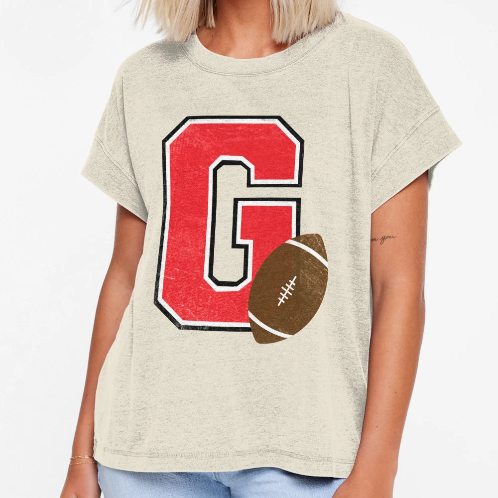 G Football T-Shirt - Aesthetic Graphic Men Women - T-Shirt, Sweatshirt, Hoodie