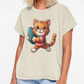 Rugby Cat T-Shirt - Minimalist Print for Adults - T-Shirt, Sweatshirt, Hoodie