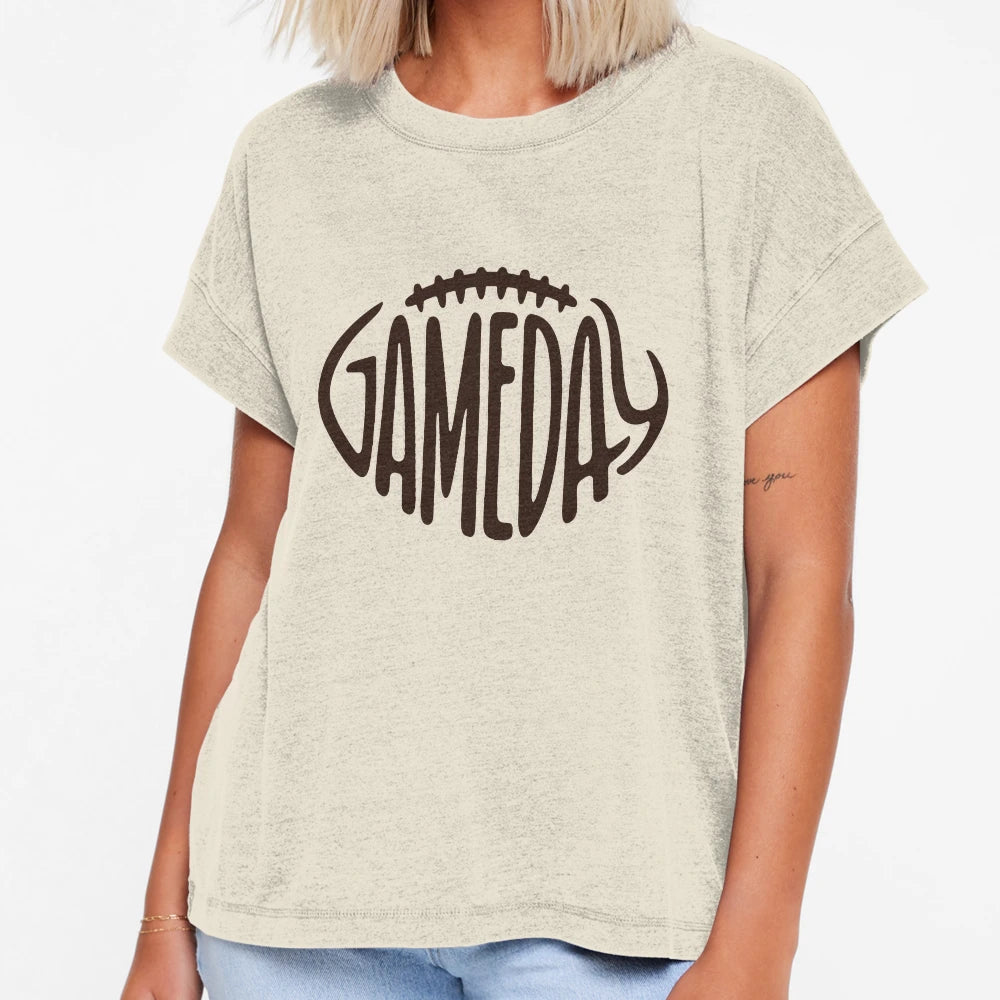 Gameday Dark Brown Football T-Shirt - Minimalist Print Unisex - T-Shirt, Sweatshirt, Hoodie