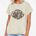 Gameday Dark Brown Football T-Shirt - Minimalist Print Unisex - T-Shirt, Sweatshirt, Hoodie