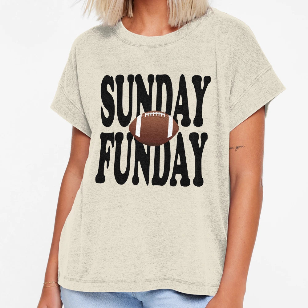 Sunday Funday Football Sport T-Shirt - Casual Everyday Wear for Adults - T-Shirt, Sweatshirt, Hoodie