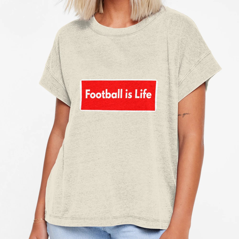 Football Is Life T-Shirt - Casual Everyday Wear for Adults - T-Shirt, Sweatshirt, Hoodie