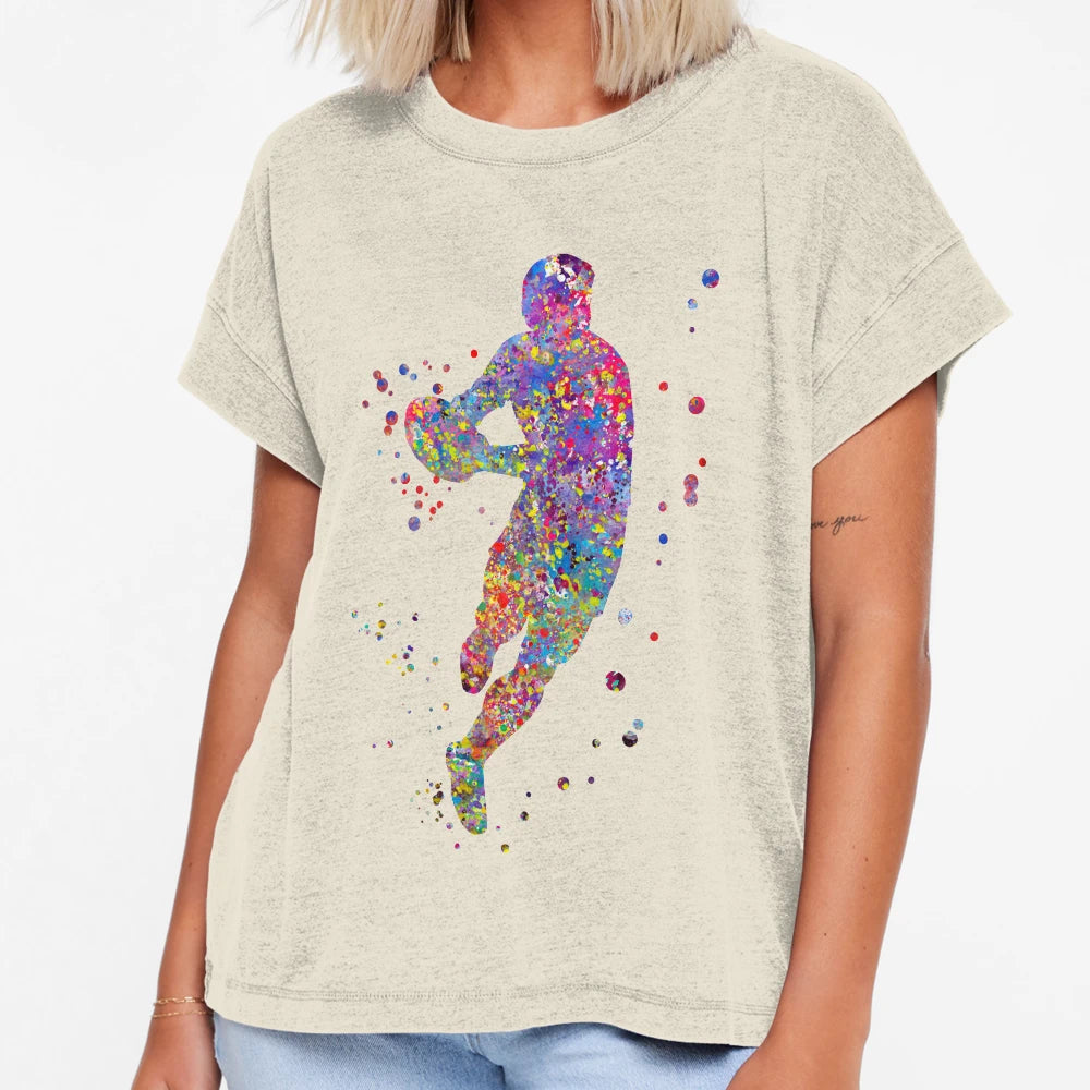 Rugby Player T-Shirt - Custom Art Print Men Women - T-Shirt, Sweatshirt, Hoodie