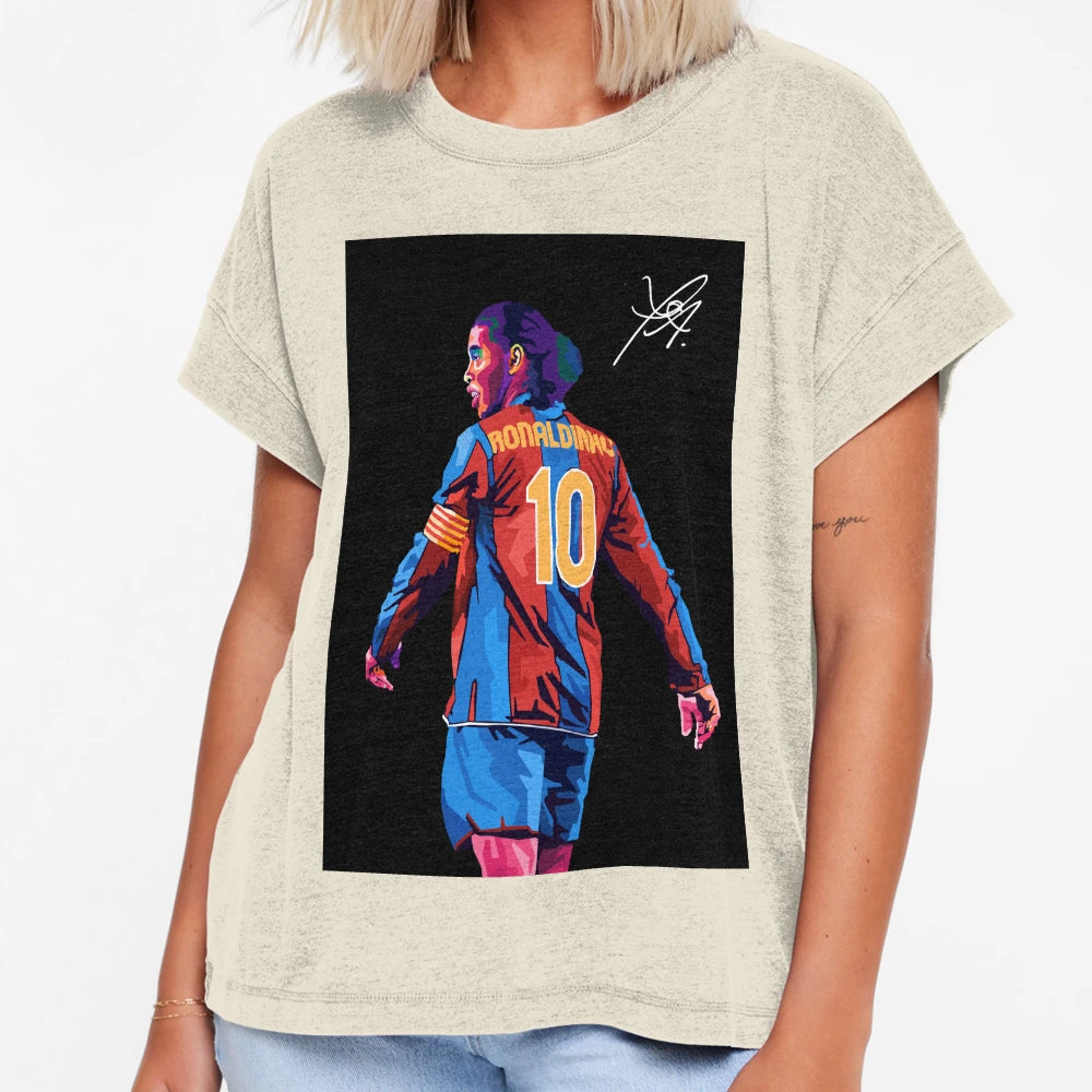 Ronaldinho Pop Art T-Shirt - Streetwear Style Unisex - T-Shirt, Sweatshirt, Hoodie