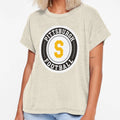 Pittsburgh Football Round Badge T-Shirt - Aesthetic Graphic Unisex - T-Shirt, Sweatshirt, Hoodie