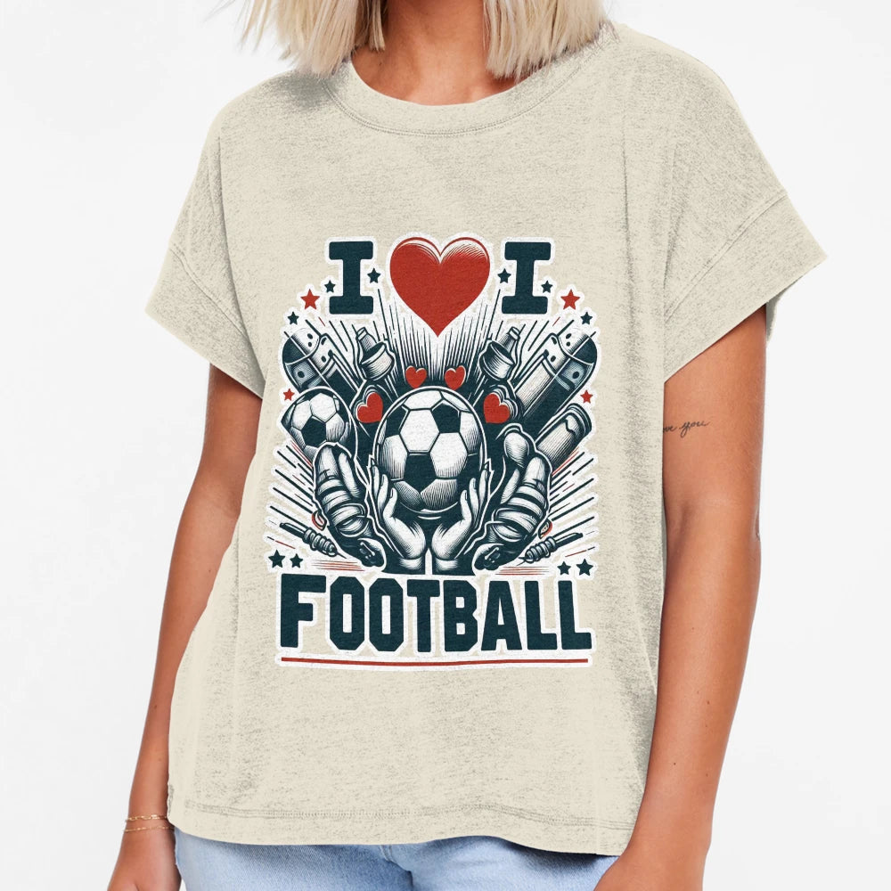I Love Football T-Shirt - Unique Graphic Men Women - T-Shirt, Sweatshirt, Hoodie
