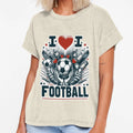 I Love Football T-Shirt - Unique Graphic Men Women - T-Shirt, Sweatshirt, Hoodie