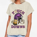 Purple And Gold Football Game T-Shirt - Trendy Graphic for Adults - T-Shirt, Sweatshirt, Hoodie