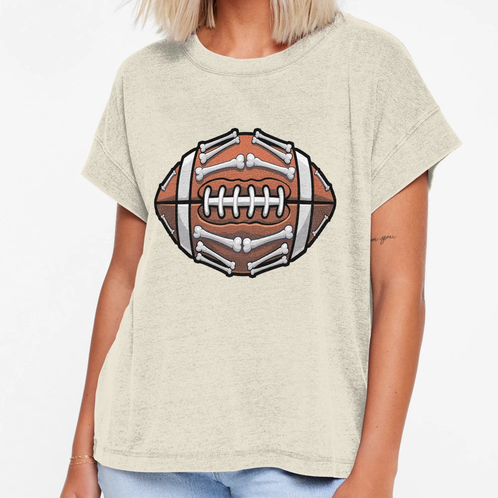 American Football Halloween Skeleton T-Shirt - Graphic Print Men Women - T-Shirt, Sweatshirt, Hoodie