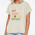 Eat Sleep Football Repeat Football Lovers T-Shirt - Graphic Print Unisex - T-Shirt, Sweatshirt, Hoodie